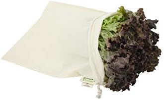 Simple Ecology Reusable Grocery Produce Shopping and Storage Bags, Organic Cotton Muslin, Large 3 pack - Image 6