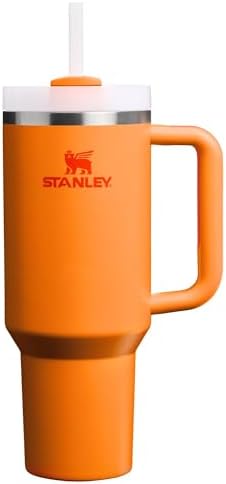 STANLEY Quencher H2.0 Flow State Tumbler, 40 oz, Goldenrod Coral by Unknown