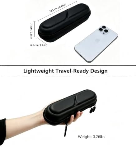 ProCase Toothbrush Travel Case for Oral-B/Oral-B Pro 1000 1500 5000 7000 7500 6000 9600/Philips Sonicare 4100 5100 1100 6100 5300 Oral-B iO Electric Toothbrush Portable Hard Container -Black - Image 2