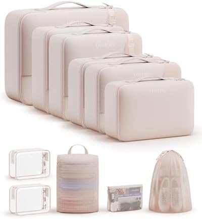 OlarHike 11 Set Packing Cubes for Travel,Gifts for Women Mom,Anti-Tearing Suitcase Organizer,with Over 1000 pcs Mesh Holes,Vacation Essentials & Accessories for Cruise Ship by OlarHike
