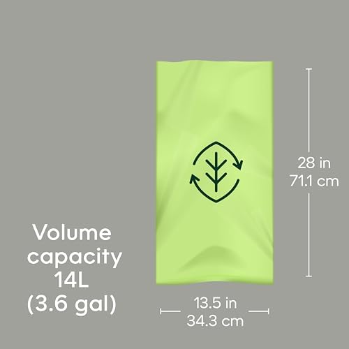 Compost Genie 3.6 Gallon Compostable Bags, 40 Count, Sturdy for Food Waste, Compatible with Kitchen Compost Genie Bins, ASTM D6400 Certified (Pack of 10) - Image 2