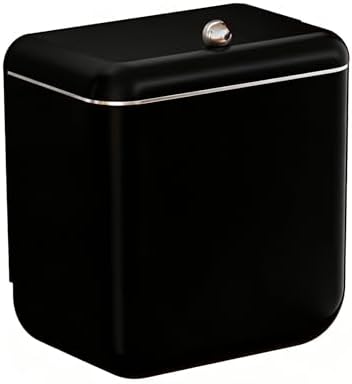 Large 3.2 Gallon Compost Bin, Under Sink Trash Can with Lid, Hanging Waste Cabinet for Office Kitchen Cupboard Bathroom Bedroom, Both Black - Image 2