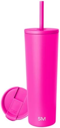 Simple Modern Iced Coffee Tumbler, Insulated | 28oz | Pink by Unknown