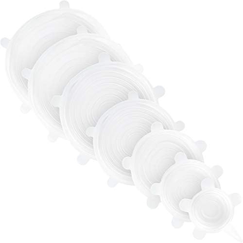 Modfamily Silicone Stretch Lids (7 pack, includes EXCLUSIVE XL SIZE), Reusable, Durable & Expandable to Fit Many Container Sizes & Shapes. Superior for Keeping Food Fresh, Dishwasher & Freezer Safe - Image 2