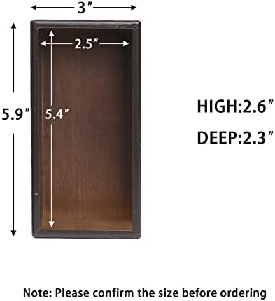 PRATIQUE Bamboo Drawer Organizer - Kitchen Utensil Organizer Silverware Tray Cutlery Holder，Office Desk Supplies and Accessories,5.9 * 3 * 2.6,Nut-brown - Image 2