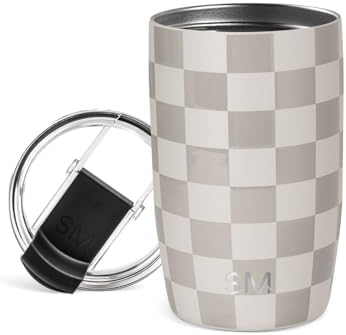 Simple Modern Travel Coffee Mug with Lid | 12oz | Checkered by Unknown