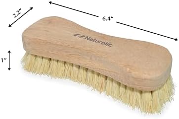 All-Natural Wooden Scrub Brush Set – 12 Pack | Tampico Bristle Scrub Brushes for Cleaning | Soft Floor Scrubber for Tile, Grout, Bathroom, Kitchen & Delicate Surfaces | Commercial Cleaning Supply - Image 2
