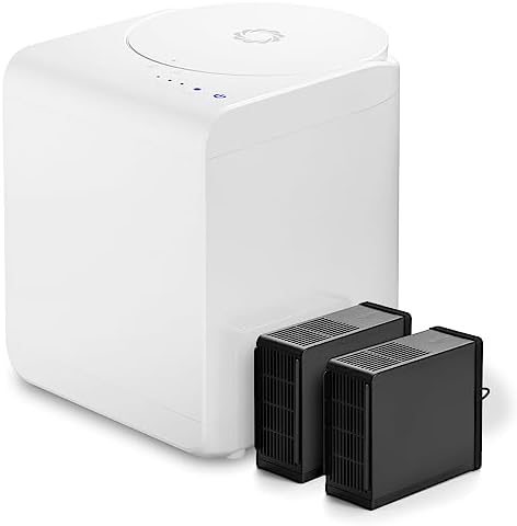 Airthereal R500 Electric Kitchen Composter, 2.5L, Pearl White by Airthereal