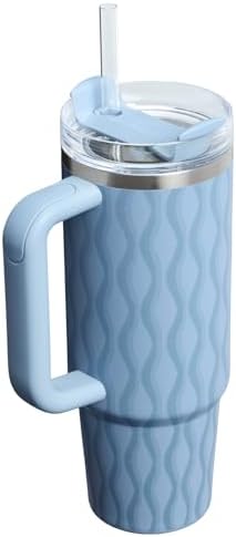 STANLEY Quencher H2.0 Flow State Tumbler, 30 oz, Slate Blue Drift - Image 3