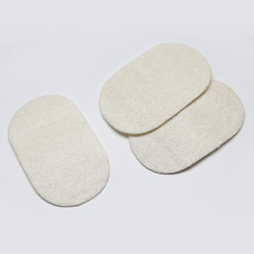 6pcs Natural Loofah Dishwashing Brush Set for Kitchen, Microfiber Scouring Pads with Beige Color, Environmentally Friendly, Effective for Removing Pots, - Image 3