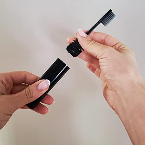 COOL & FRESH Bamboo Charcoal Folding Toothbrush for Travel Camping Holidays 2 Pack - Image 3