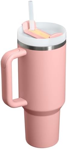 STANLEY Quencher H2.0 Flow State Tumbler, 40 oz, Peach Rose - Image 3