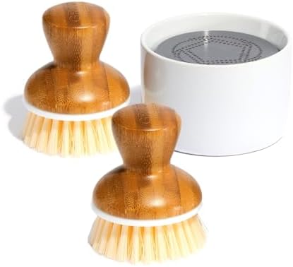 Grove Co. Bubble-Up Dish Brush Refills (2 Count) and Soap Dispenser by Unknown