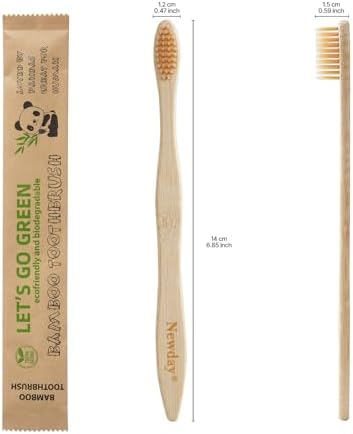 100 Pack Bamboo Toothbrushes Bulk, Individually Wrapped, BPA Free Soft Bristles Toothbrush for Adults, ECO Friendly Toothbrushes for Home Hotel Trips Travel Disposable Toothbrsuh (Primals Toothbrush) - Image 2