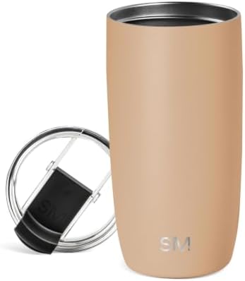 Simple Modern Travel Coffee Mug with Lid | 16oz | Tan by SimpleModern