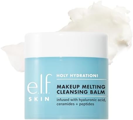 e.l.f. SKIN Holy Hydration! Makeup Melting Cleansing Balm, Face Cleanser & Makeup Remover, Infused with Hyaluronic Acid to Hydrate Skin by elf