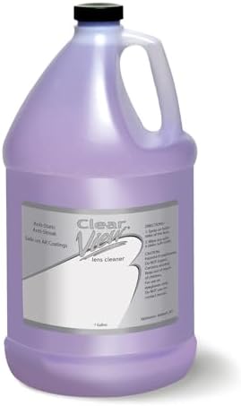Clear View Lens Cleaner Refill, 1 Gallon Size, Alcohol-Free Formula by OpticalSuppliers