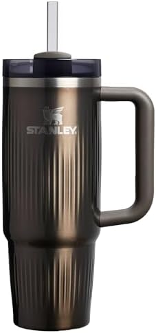 STANLEY Quencher H2.0 Tumbler with Handle and Straw 30 oz | Flowstate 3-Position Lid | Cup Holder Compatible for Travel | Insulated Stainless Steel Cup | BPA-Free | Fluted Gunmetal Shine by Unknown