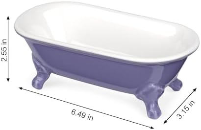 6.5" Mini Clawfoot Bathtub Soap Dish,Bar Soap Holder,Jubilee - Image 5
