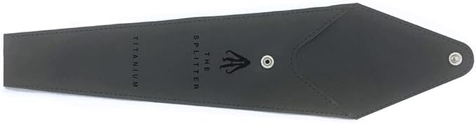 FULL WiNDSOR - SPLITTER Hypalon Pouch - Portable Utensils Case for Travel, Camping, Lunch - Waterproof, Pocket-Sized Holder for Cutlery, Chopsticks, Spork, Tongs - Black, Compact Size