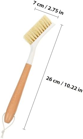 Multi-use Wood Dish Brush Set 2pcs with Sisal Bristles and Wooden Handles, Kitchen Cleaning Scrubbers for Pots, Pans, and Household Surfaces - Image 2