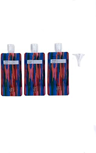 Ms. J Travel Essentials Eco Travel Bottles, Multi Hue by Unknown