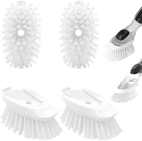 Dish Brush Refill, 4 Pack Dish Brush Replacement Head for OXO Dish Brush by pamrack