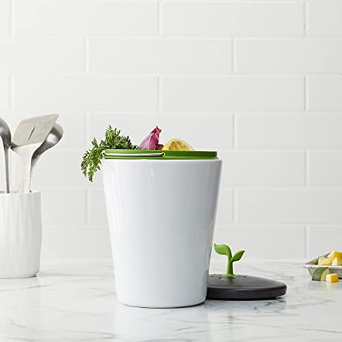 Chef'n 401-420-120 EcoCrock Counter Compost Bin Black and White 3.3 liter 1 - Image 4