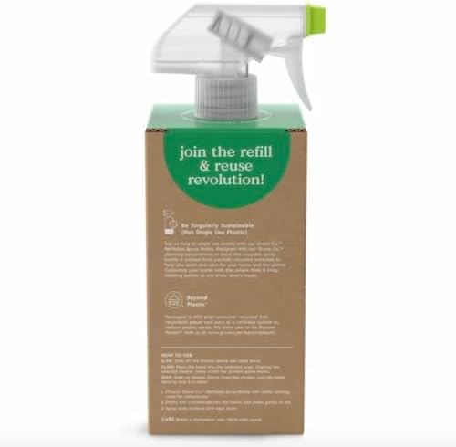Grove Co. Bathroom Care Bundle - Shower Cleaner Concentrate Refills (6-Pack, 1 oz Each), Lemon & Eucalyptus Scent, with Reusable Glass Spray Bottle - Image 3