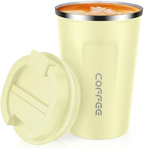 CS COSDDI 12 oz Coffee mug - Stainless Steel Coffee Cup with Leakproof Lid by CSCOSSDI
