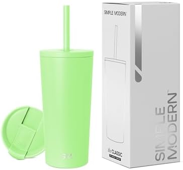 Simple Modern Iced Coffee Tumbler, Insulated | 20oz | Green by Unknown