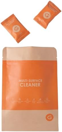 Eco Multi-Surface Cleaner Refill Tablets 12-Pack – Plastic-Free, Plant-Based, Non-Toxic – Just Add Water – Replaces 12 Plastic Spray Bottles – Orange Scent by Greenargen