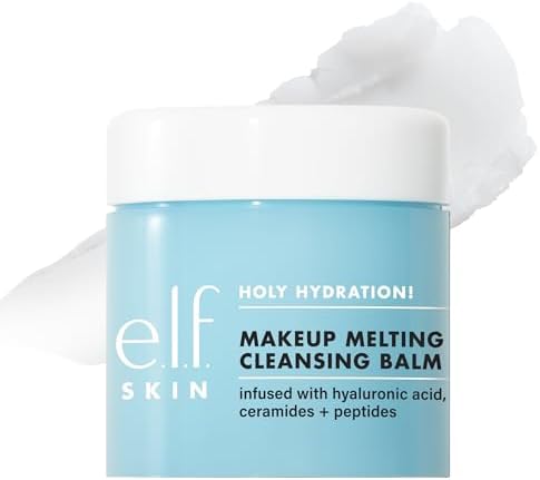 e.l.f. SKIN Holy Hydration! Makeup Melting Cleansing Balm JUMBO, Face Cleanser & Makeup Remover, Infused with Hyaluronic Acid to Hydrate Skin, 3.5 Oz by elf