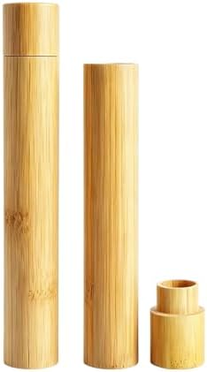 2 Pcs Bamboo Toothbrush Travel Case by Unknown