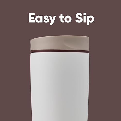 Owala SmoothSip Slider Insulated Stainless Steel Coffee's Tumbler, Reusable Iced Coffee Cup, Hot Coffee Travel Mug, BPA Free 20 oz, Vanilla Bean (Pack of 8) - Image 2