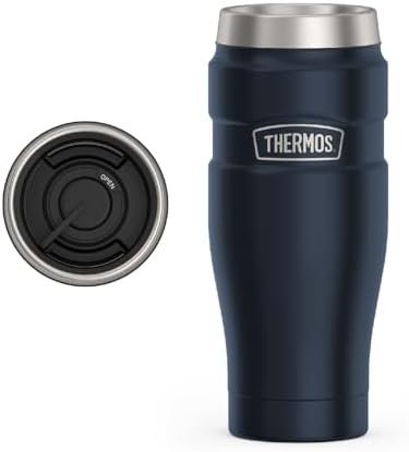 THERMOS Stainless King Stainless Steel Tumbler, 16oz, Midnight Blue by Thermos