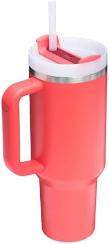 Stanley Quencher H2.0 Tumbler with Handle and Straw 40 oz | Flowstate 3-Position Lid | Cup Holder Compatible for Travel | Insulated Stainless Steel Cup | BPA-Free | Hot Coral - Image 2