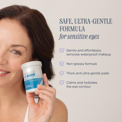 Marcelle Gentle Eye Makeup Remover Pads for Sensitive Eyes, 85 Pads - Image 2