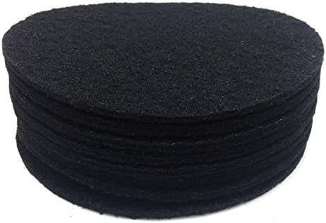 Becozofu 7.25 inch Kitchen Compost Bin Charcoal Filter Replacements, Compost Pail Replacement Carbon Filters, Round, Activated Charcoal, Set of 8 - Image 2