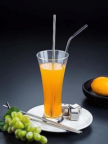 Vinaco 12 Pack 0.24" Wide Reusable Stainless Steel metal Straws - Image 5