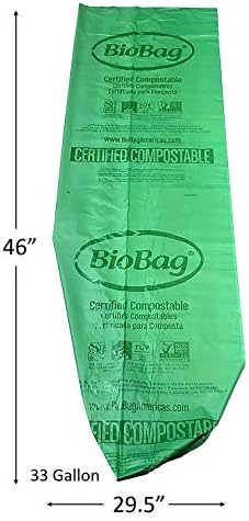 BioBag (USA) The Original Compostable Bag, 33 Gallon, 120 Count, 100% Certified Compostable Trash Bag Liners for Food Waste, Extra Strong and Durable, Trash Bag - Image 5