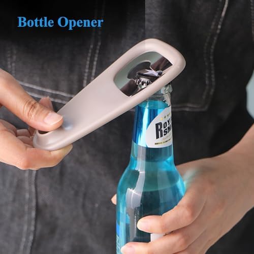 Kitchen Gadgets Set 5 Pieces, Space Saving Cooking Tools Kitchen Accessories-Garlic/Ginger Grinder, Cheese Grater, Vegetable/Fruit Peeler, Pizza Cutter, Bottle Opener, Gadgets Gift Set - Image 6