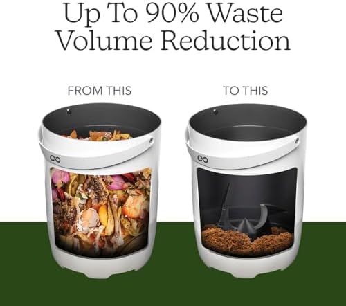Food Cycler Eco 5 Award-Winning Kitchen Food Recycler | Indoor Composter Bin Alternative | Electric Countertop Food Disposer with Odorless 5L Indoor Food Waste Bin for Easy Waste Management | White - Image 5