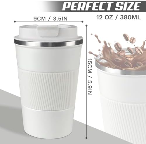 Vacuum Insulated Stainless Steel Travel Coffee Mug,Leak Proof Cup with Lid - Image 4
