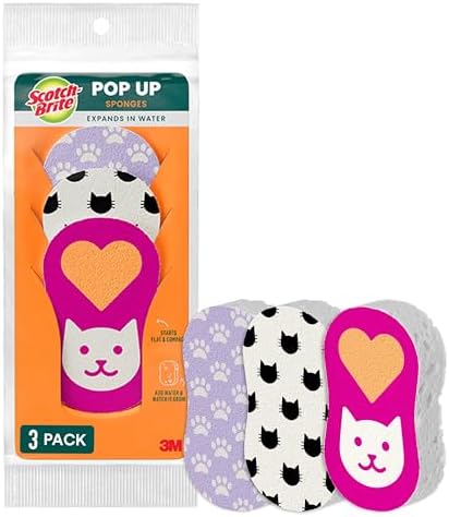 Scotch-Brite Cat Pop Up Non-Scratch Sponges, 3 Packs by Scotch-Brite