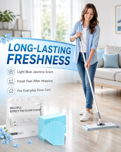 Multi Effect Floor Clean Tablets Cleaning Tables Mopping Cleaner Multiple Tablet Surface Wood Hardwood Sheets Sheet Floors Effects Multipurpose Extra Thick Pack Tables Concentrated(Blue200pcs) - Image 4