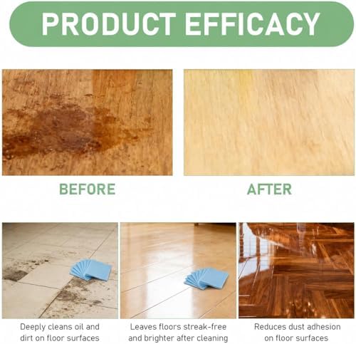 Multi-surface Floor Cleaning Tablets, 2026 Upgraded Floor Cleaning Tablets Multi- Surface Cleaner, Multiple Effect the floors Clean, for Hardwood, Tile, Laminate & More (100pcs, 2) - Image 6