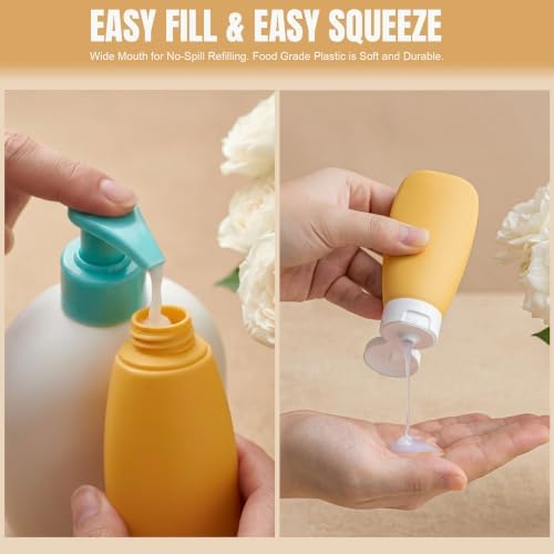 DEWSENSI 20 Pack Travel Bottles Set for Toiletries - Image 3