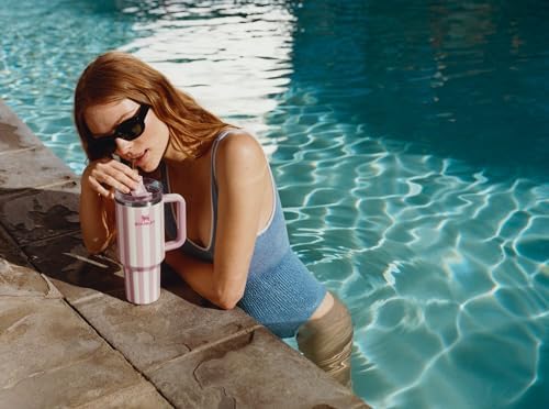 STANLEY Quencher H2.0 Flow State Tumbler, 40 oz, Peach Whip Cabana Gloss - Image 5