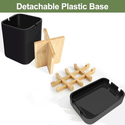 Toothbrush Holders and Soap Holder Set, Bathroom Accessories Countertop - Image 3